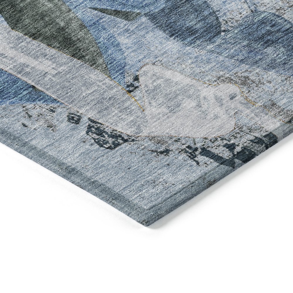 Machine Washable Indoor/Outdoor Chantille ACN2191 Denim 10' x 14' Rug. Picture 3