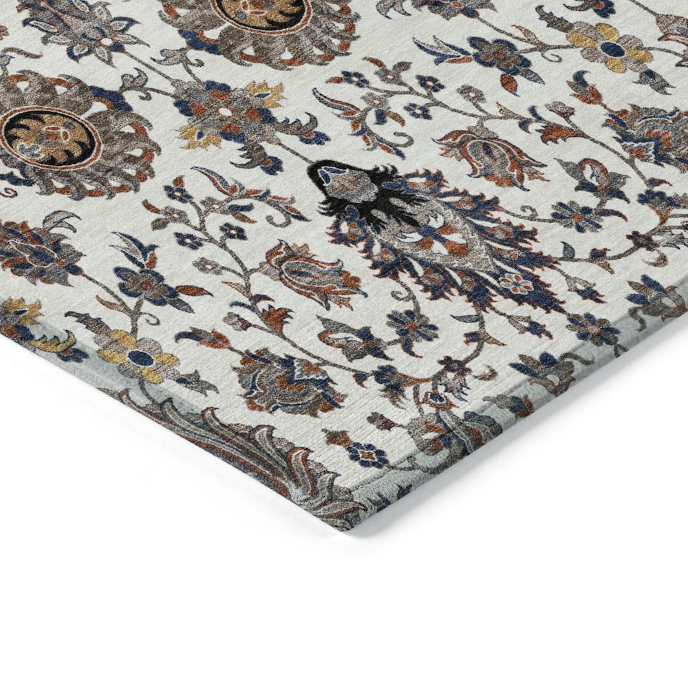 Machine Washable Indoor/Outdoor Chantille ACN2192 Ivory 10' x 14' Rug. Picture 3