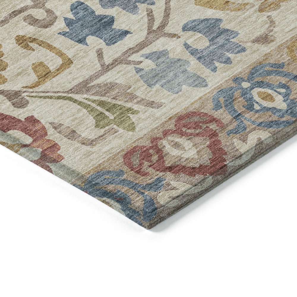 Machine Washable Indoor/Outdoor Chantille ACN2193 Beige 10' x 14' Rug. Picture 3