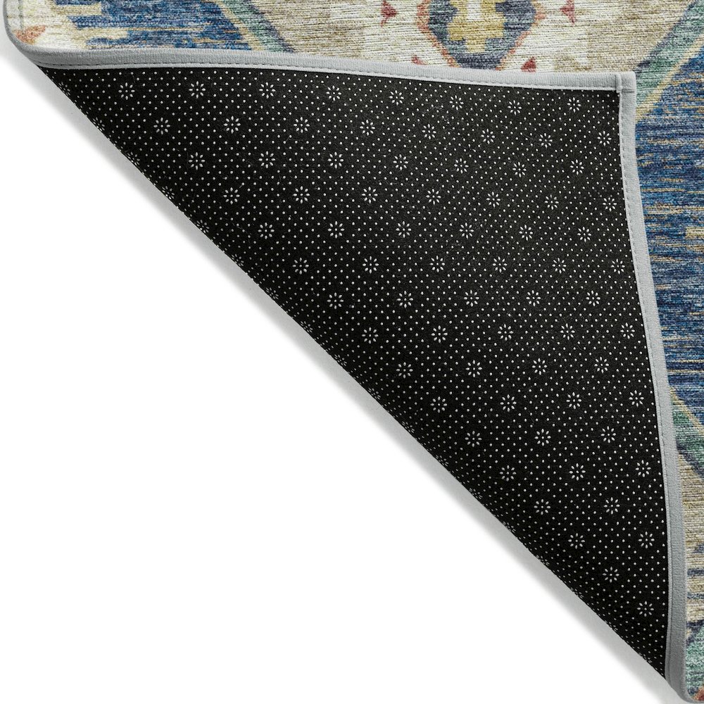 Machine Washable Indoor/Outdoor Chantille ACN2210 Navy 10' x 14' Rug. Picture 2