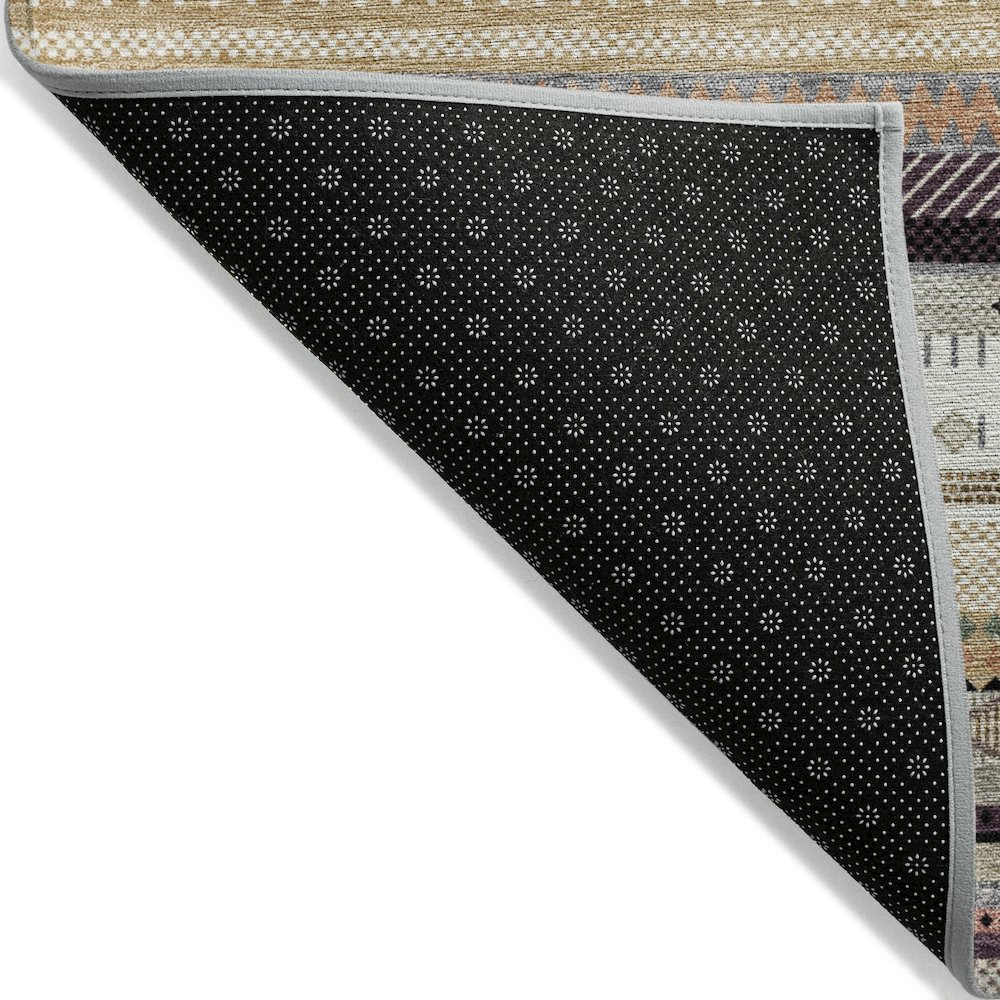Machine Washable Indoor/Outdoor Chantille ACN2218 Khaki 10' x 14' Rug. Picture 2