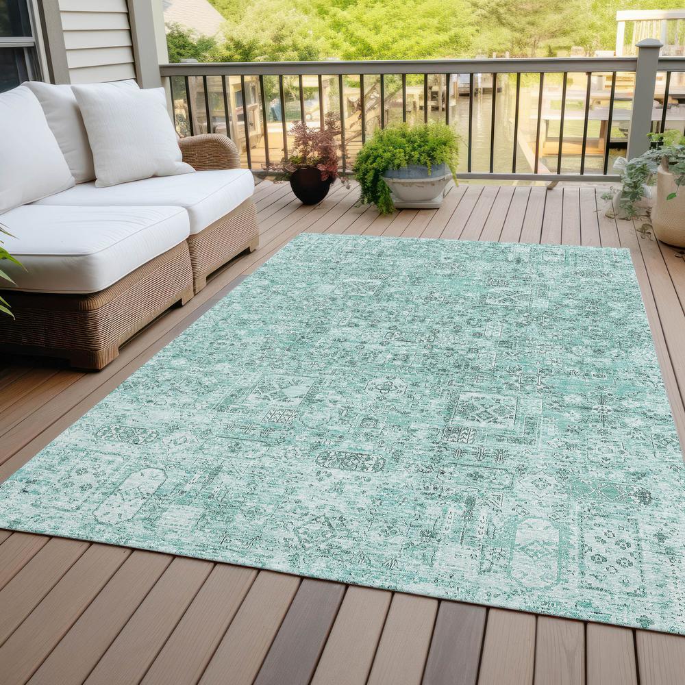 Chantille ACN611 Teal 9' x 12' Rug. Picture 8