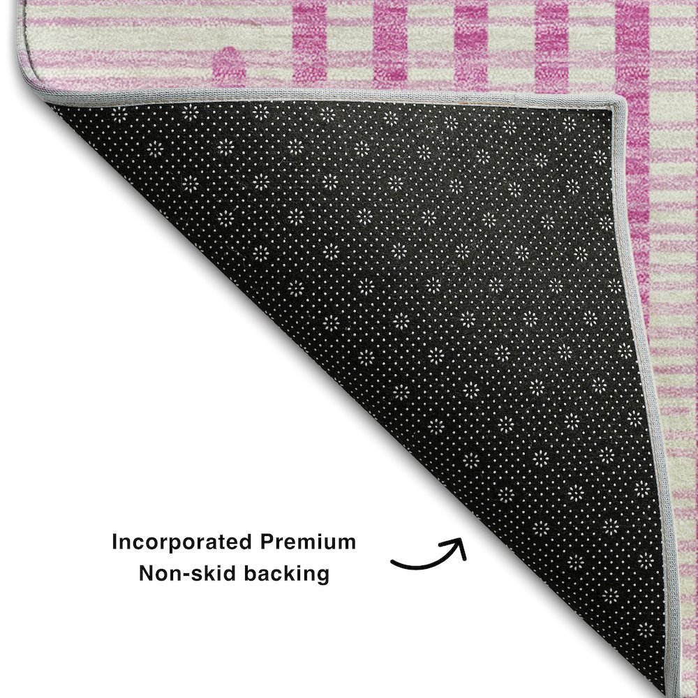 Premium Machine Washable Mayfield AMF1001 Pink 10' x 14' Rug. Picture 2