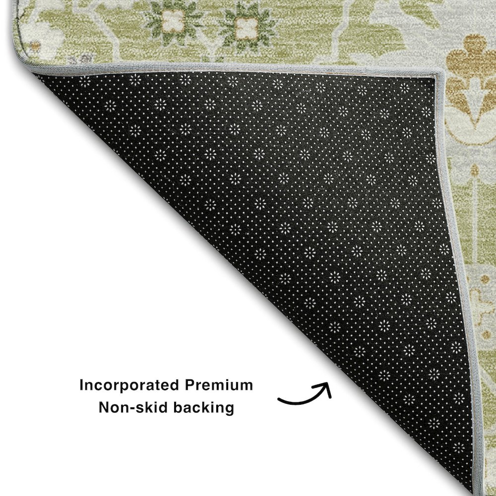 Premium Machine Washable Mayfield AMF1009 Aloe 10' x 14' Rug. Picture 2