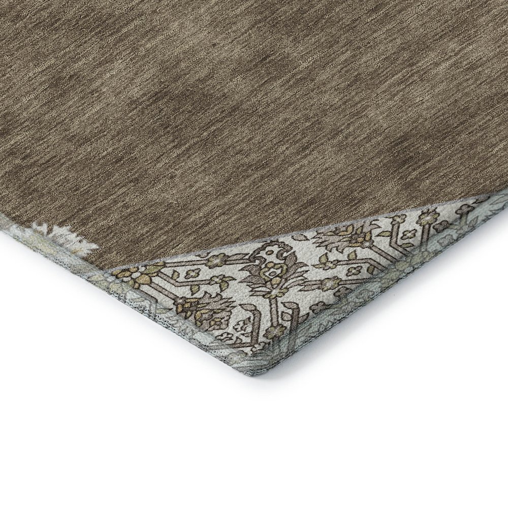 Premium Machine Washable Mayfield AMF1011 Brown 10' x 14' Rug. Picture 3