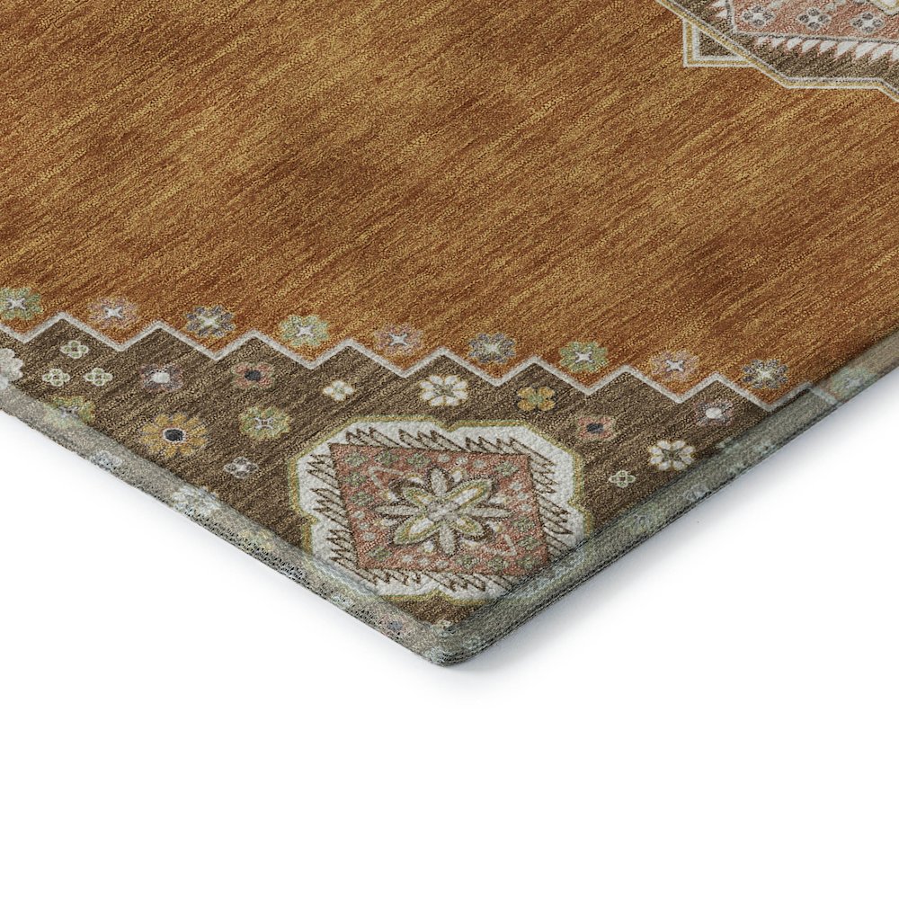 Premium Machine Washable Mayfield AMF1014 Copper 10' x 14' Rug. Picture 3