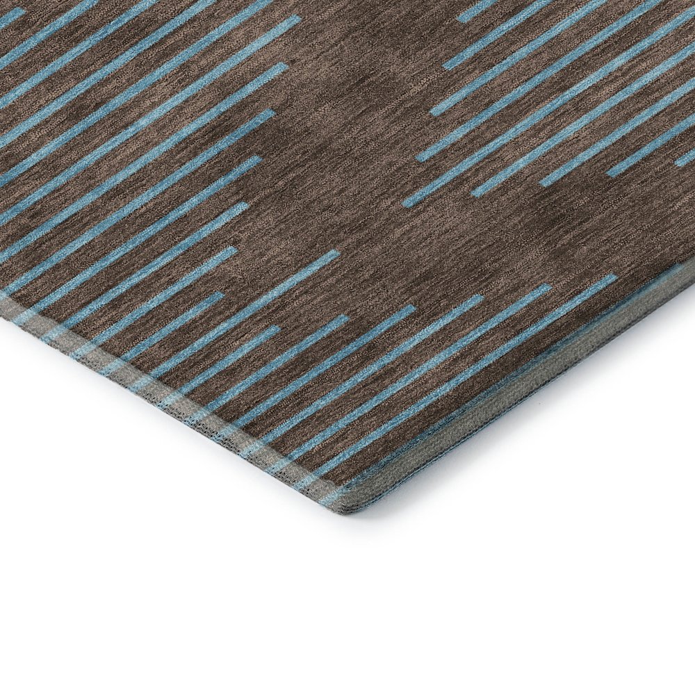 Premium Machine Washable Mayfield AMF1017 Brown 10' x 14' Rug. Picture 3