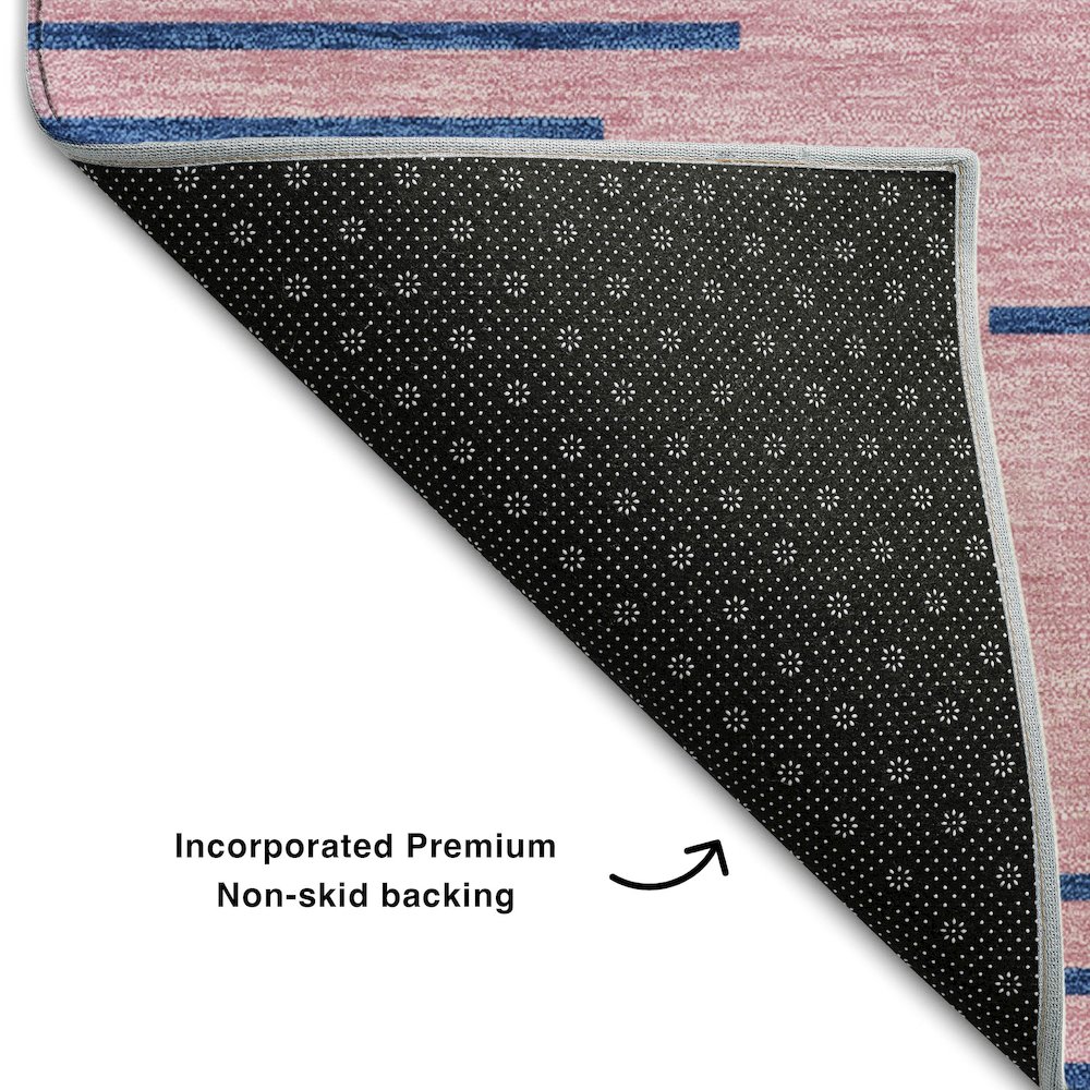 Premium Machine Washable Mayfield AMF1017 Pink 10' x 14' Rug. Picture 2