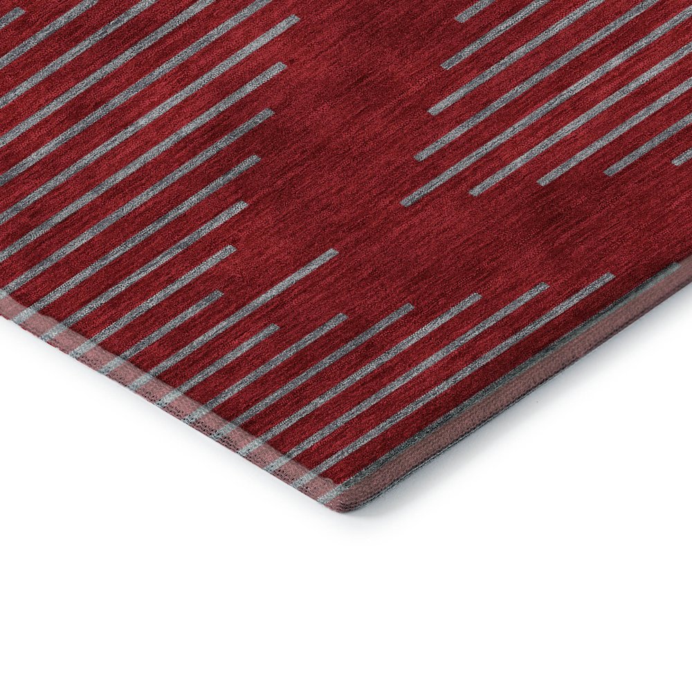 Premium Machine Washable Mayfield AMF1017 Red 10' x 14' Rug. Picture 3