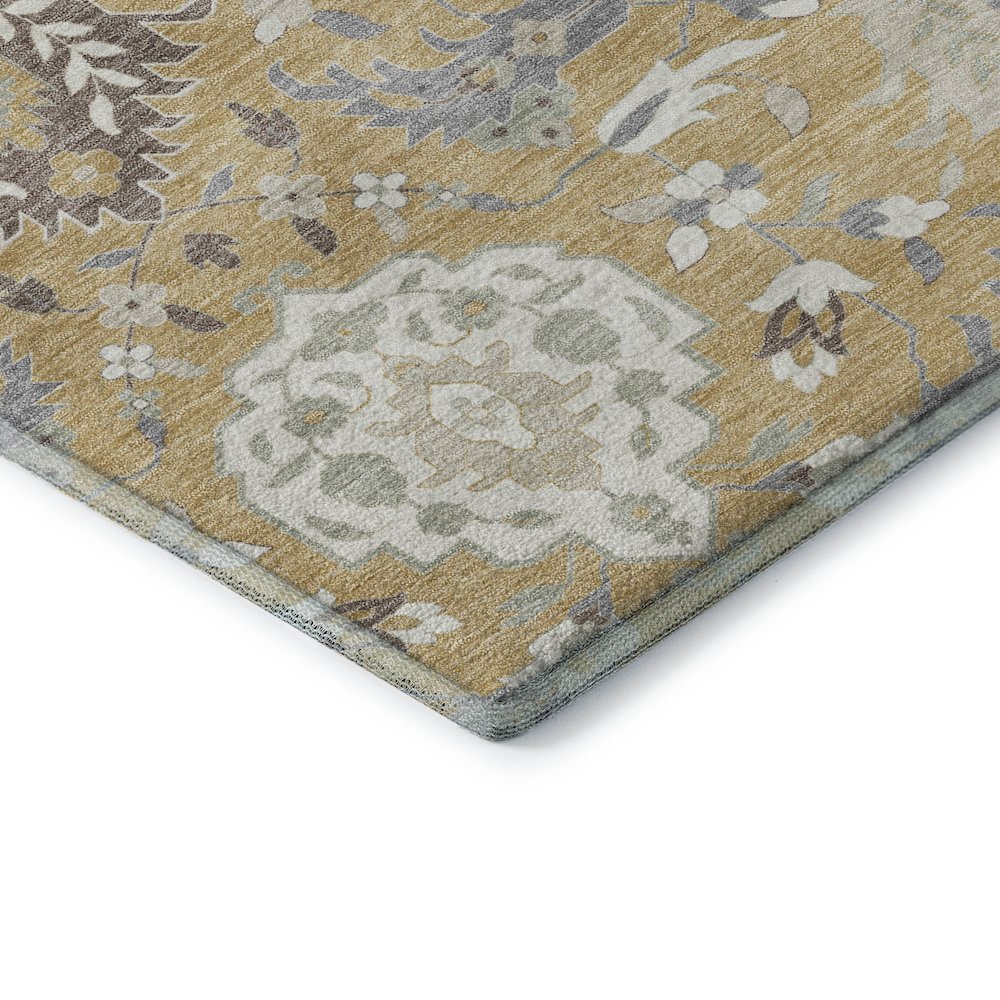 Premium Machine Washable Mayfield AMF1026 Gold 10' x 14' Rug. Picture 3