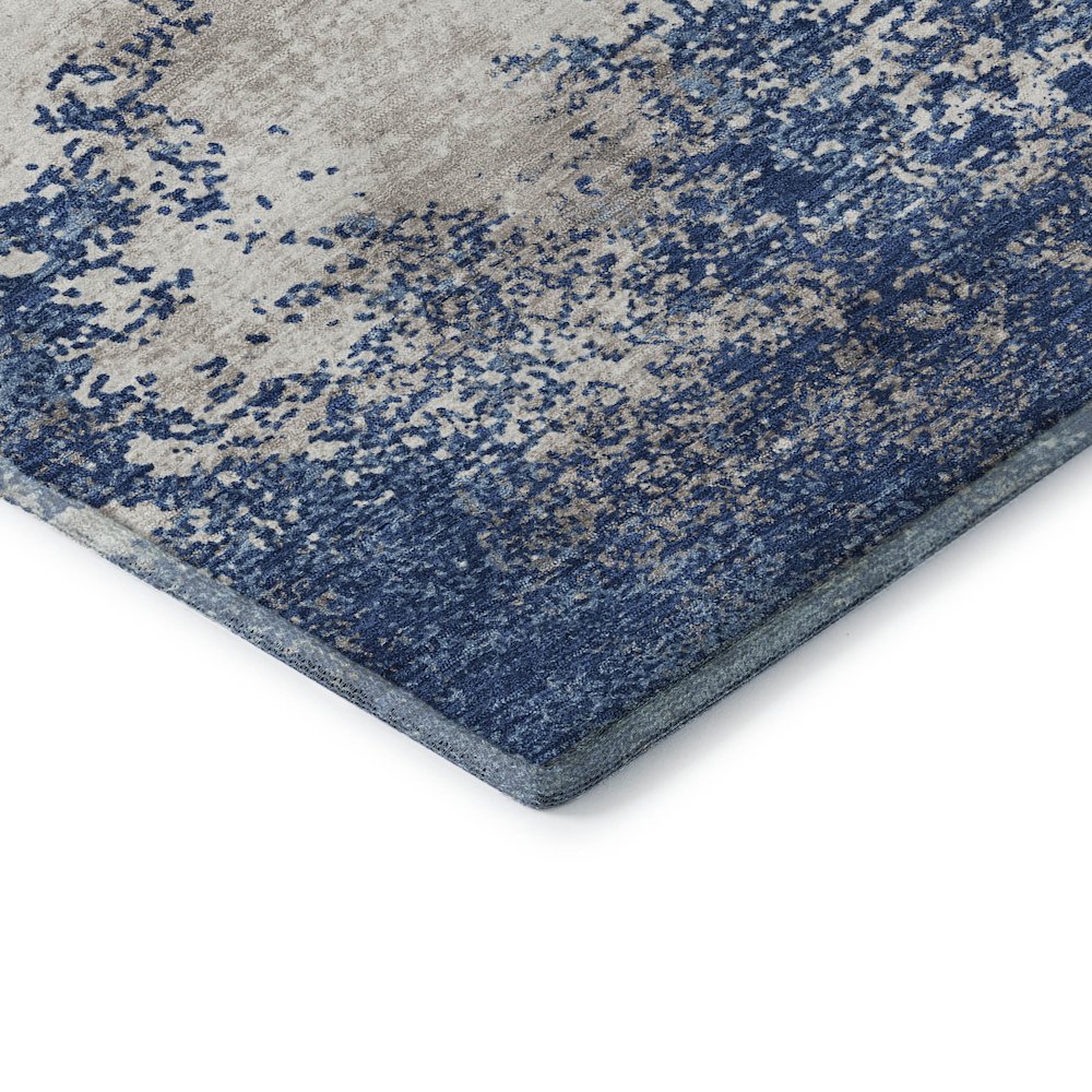 Premium Machine Washable Mayfield AMF1027 Navy 10' x 14' Rug. Picture 3