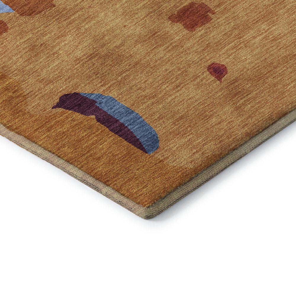 Premium Machine Washable Mayfield AMF1028 Copper 10' x 14' Rug. Picture 3