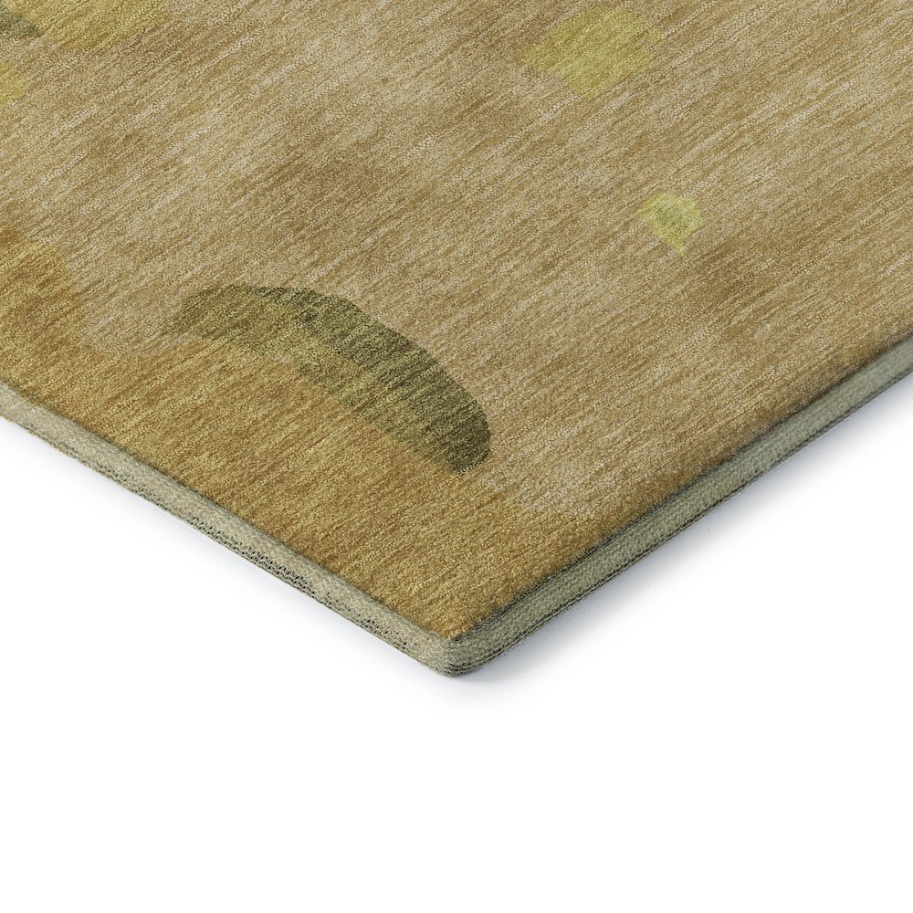 Premium Machine Washable Mayfield AMF1028 Gold 10' x 14' Rug. Picture 3