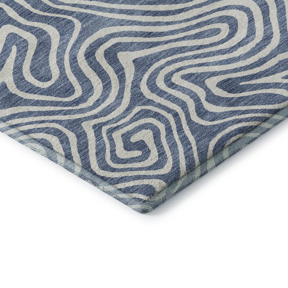 Premium Machine Washable Mayfield AMF1030 Denim 10' x 14' Rug. Picture 3