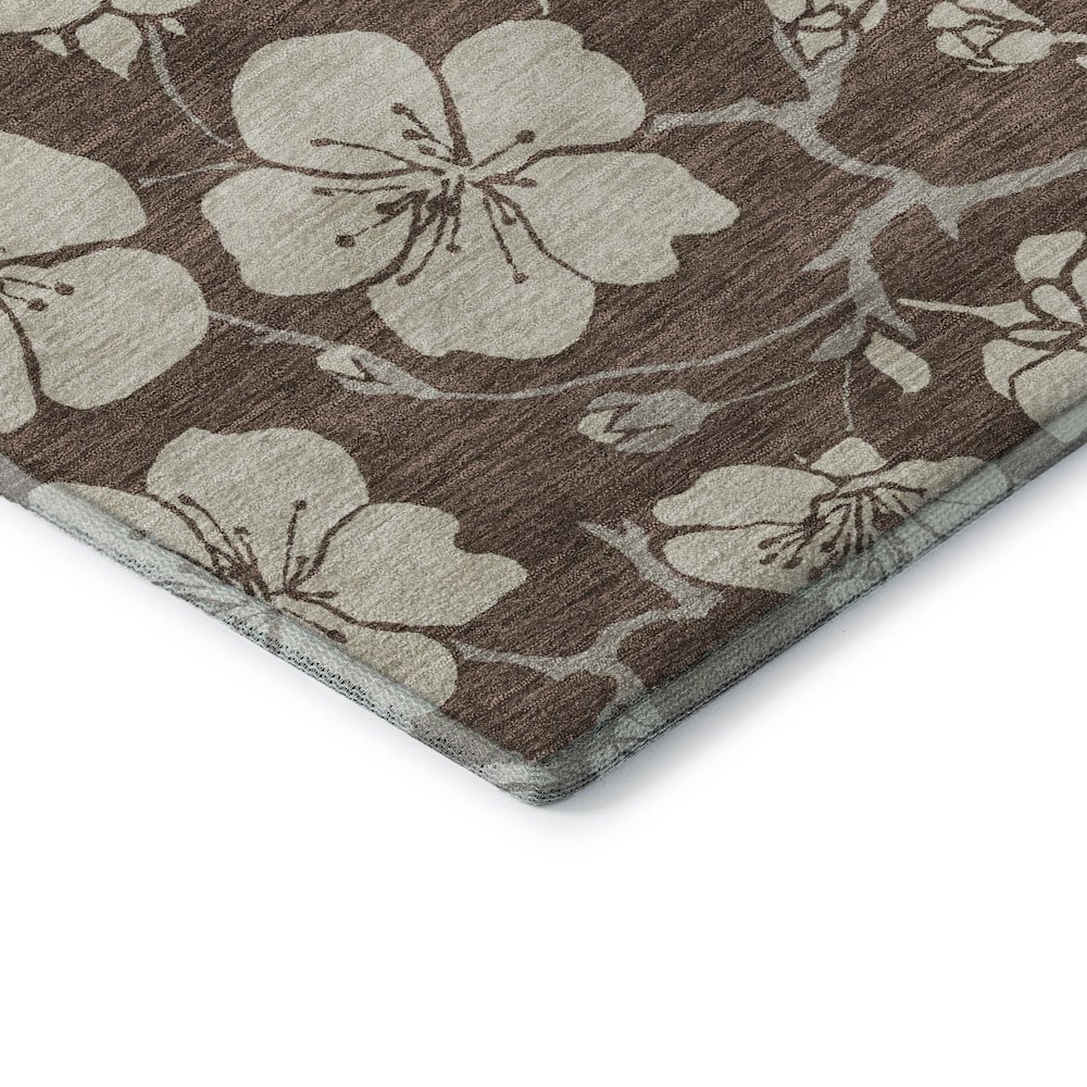 Premium Machine Washable Mayfield AMF1032 Brown 10' x 14' Rug. Picture 3