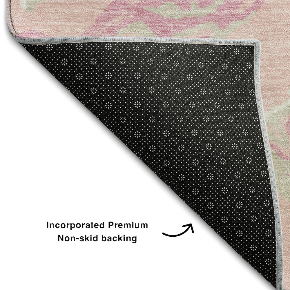 Premium Machine Washable Mayfield AMF1035 Pink 10' x 14' Rug. Picture 2