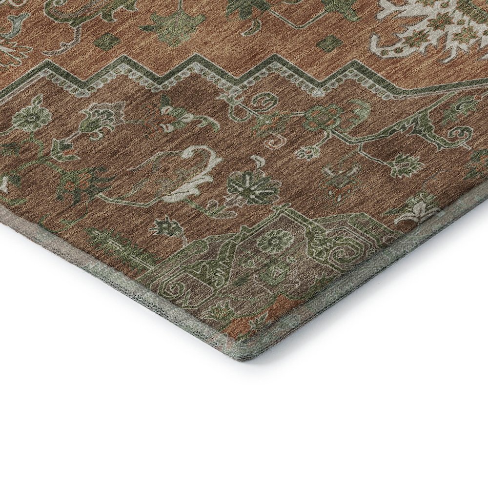 Premium Machine Washable Mayfield AMF1036 Rust 10' x 14' Rug. Picture 3