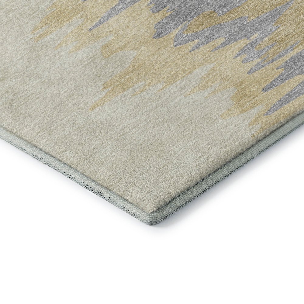Premium Machine Washable Mayfield AMF1050 Gold 10' x 14' Rug. Picture 3
