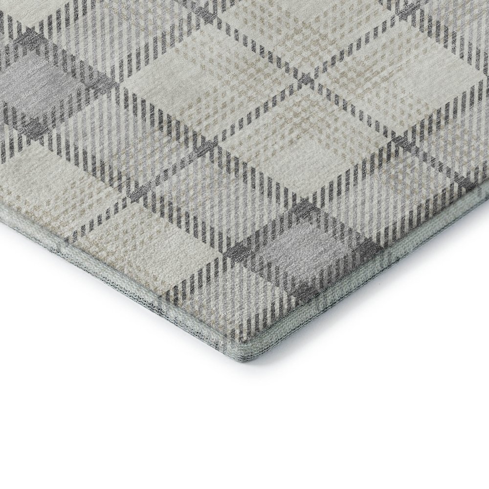 Premium Machine Washable Mayfield AMF1052 Silver 10' x 14' Rug. Picture 3