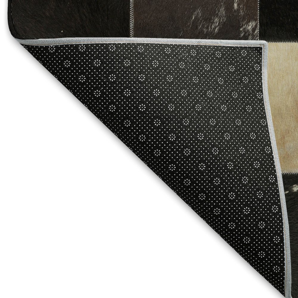 Premium Machine Washable Mayfield  Black 10' x 14' Rug. Picture 2