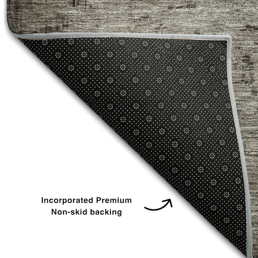 Premium Machine Washable Mayfield AMF1069 Chocolate 10' x 14' Rug. Picture 2