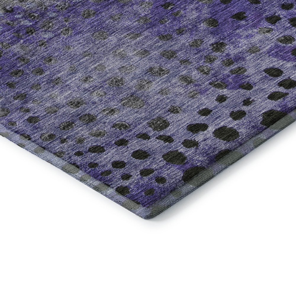 Premium Machine Washable Mayfield AMF1074 Purple 10' x 14' Rug. Picture 3