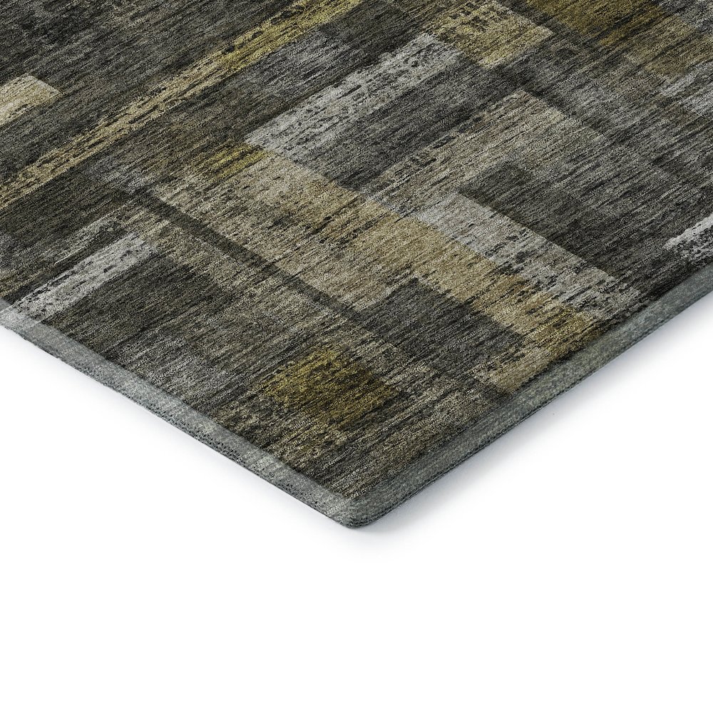 Premium Machine Washable Mayfield AMF1090 Charcoal 10' x 14' Rug. Picture 3
