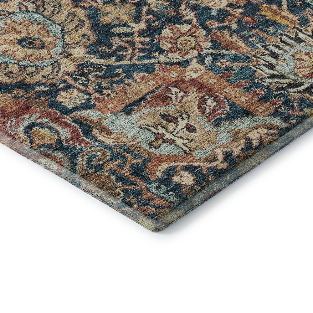 Premium Machine Washable Mayfield AMF1101 Navy 10' x 14' Rug. Picture 3