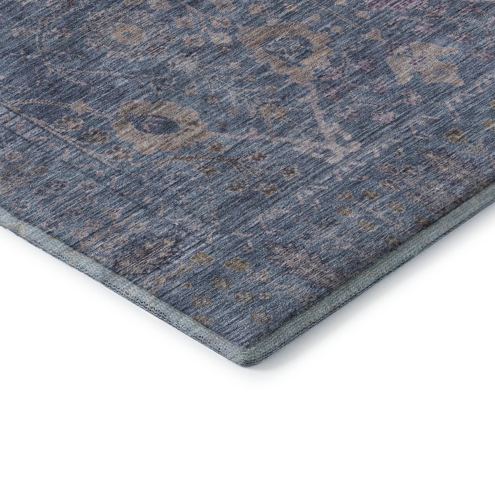 Premium Machine Washable Mayfield AMF1106 Blue 10' x 14' Rug. Picture 3