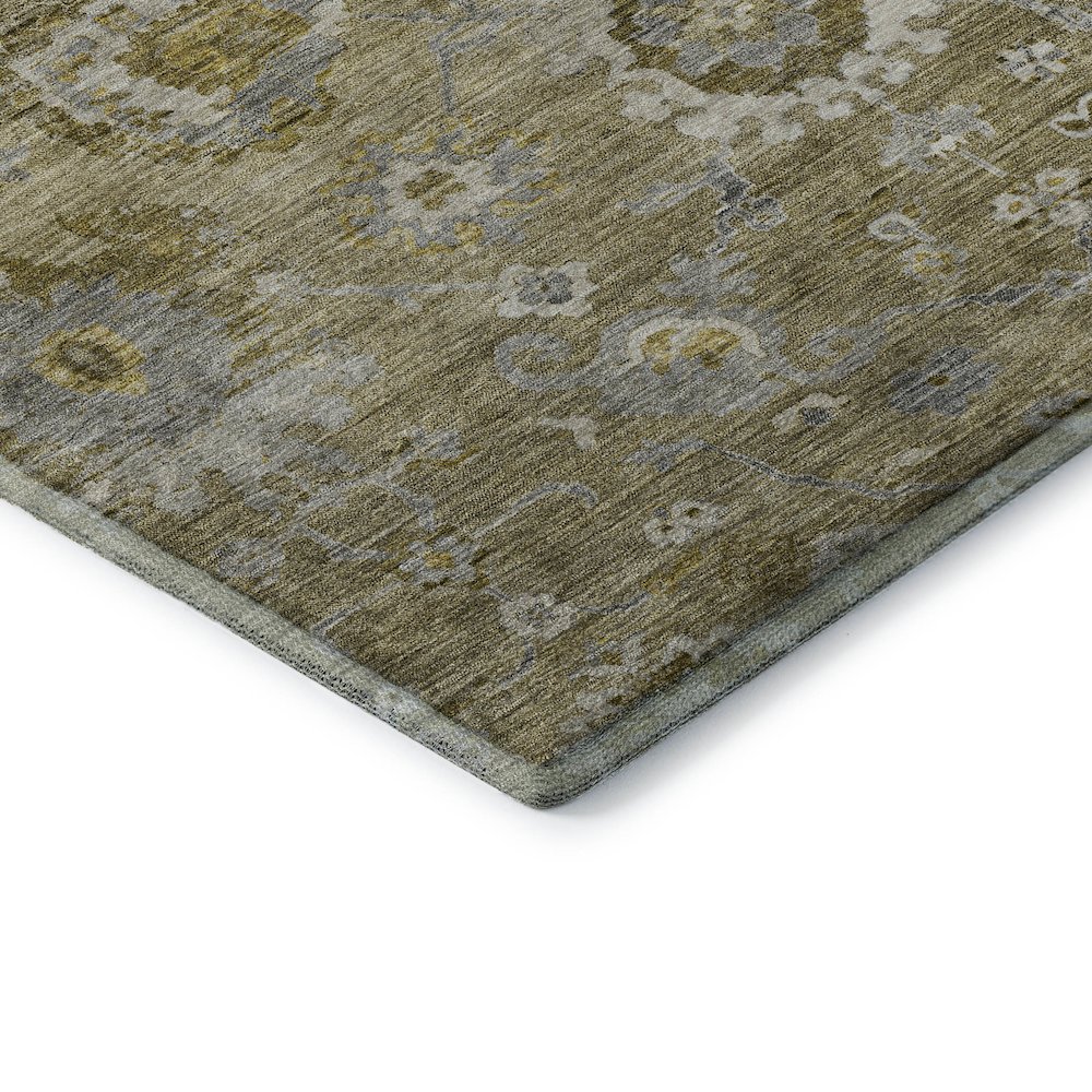 Premium Machine Washable Mayfield AMF1107 Brown 10' x 14' Rug. Picture 3