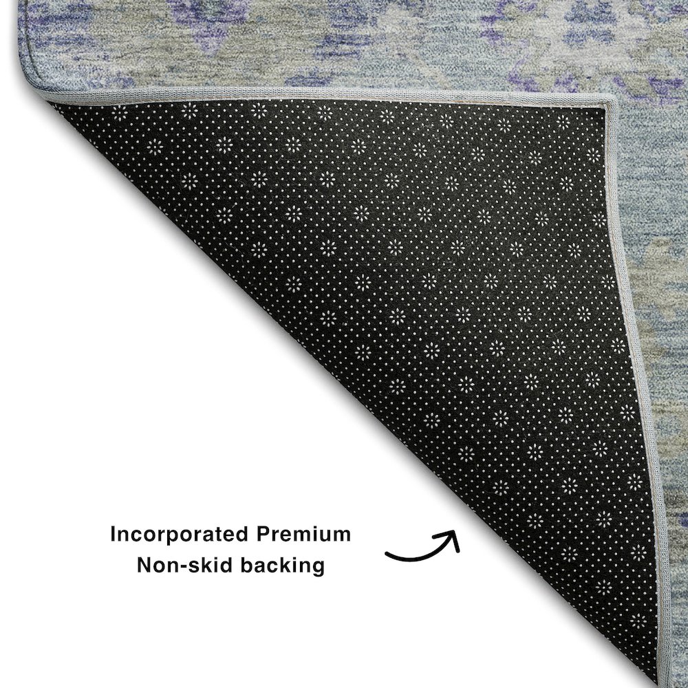 Premium Machine Washable Mayfield AMF1107 Sky 10' x 14' Rug. Picture 2