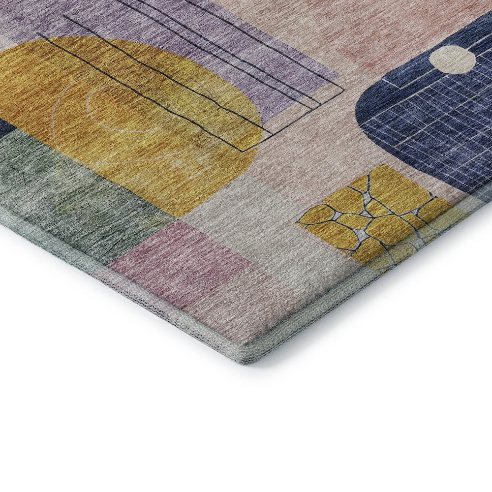 Premium Machine Washable Mayfield AMF1116 Plum 10' x 14' Rug. Picture 3