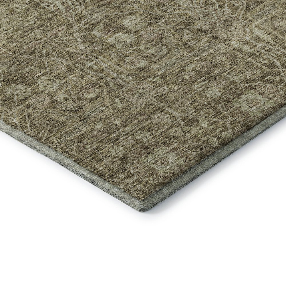 Premium Machine Washable Mayfield AMF1133 Brown 10' x 14' Rug. Picture 3