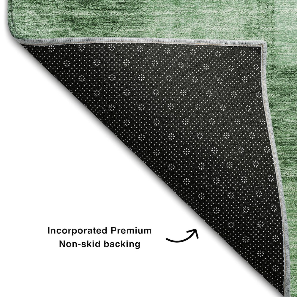 Premium Machine Washable Mayfield AMF1139 Green 10' x 14' Rug. Picture 2