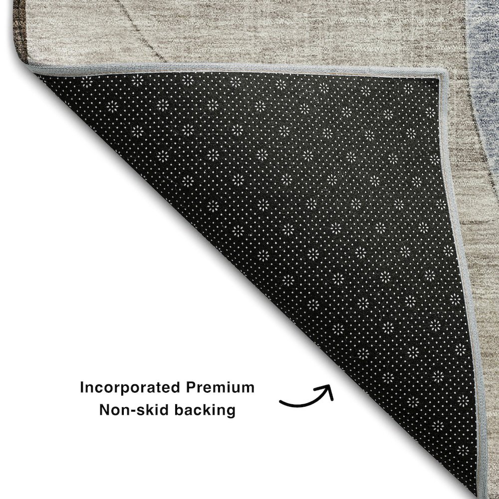 Premium Machine Washable Mayfield AMF1140 Denim 10' x 14' Rug. Picture 2