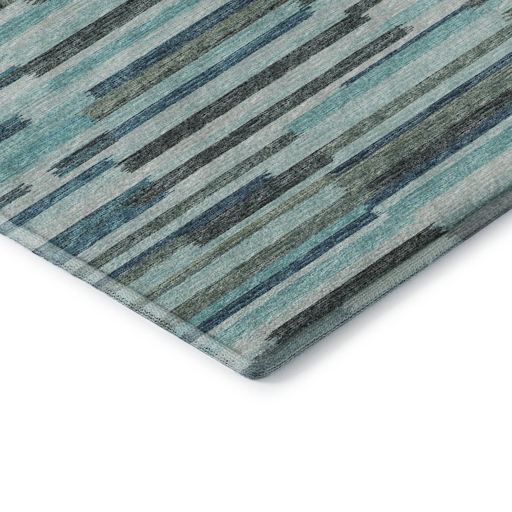 Premium Machine Washable Mayfield  Turquoise 10' x 14' Rug. Picture 3
