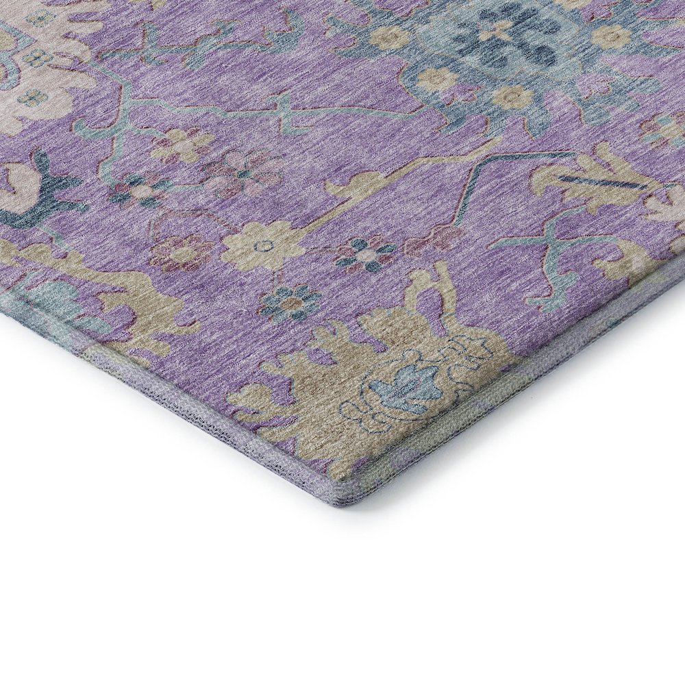 Premium Machine Washable Mayfield AMF1154 Purple 10' x 14' Rug. Picture 3