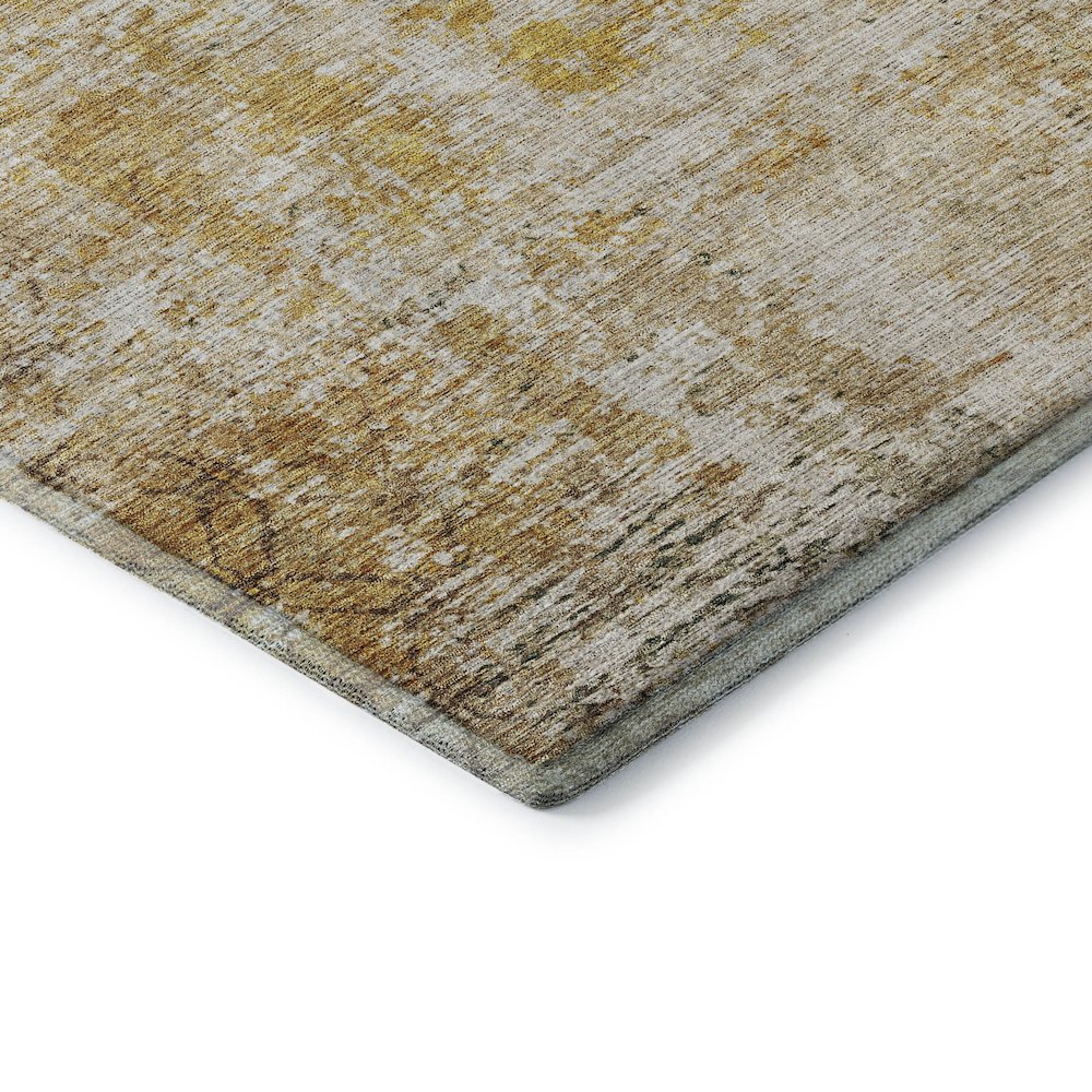 Premium Machine Washable Mayfield AMF1169 Gold 10' x 14' Rug. Picture 3