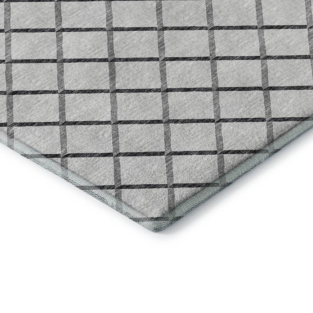 Premium Machine Washable Mayfield  Gray 10' x 14' Rug. Picture 3