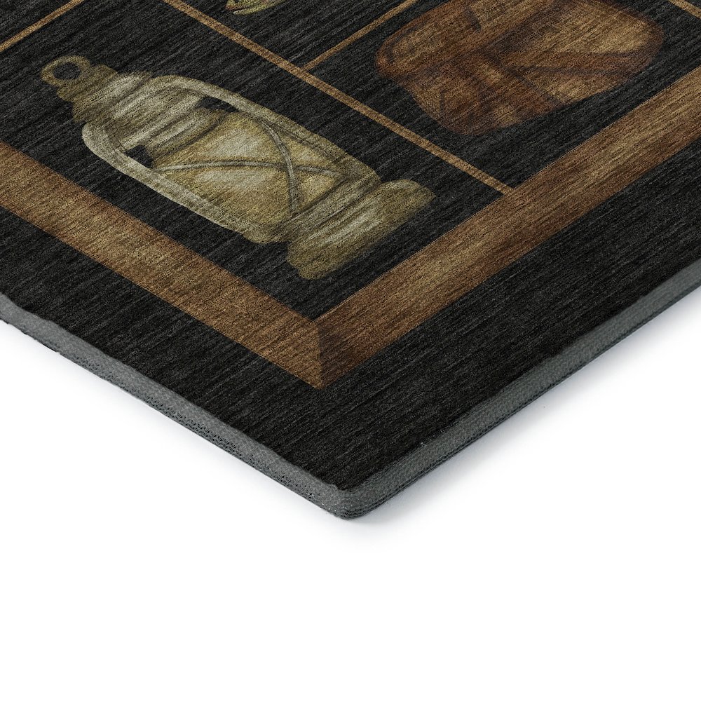 Premium Machine Washable Mayfield  Midnight 10' x 14' Rug. Picture 3