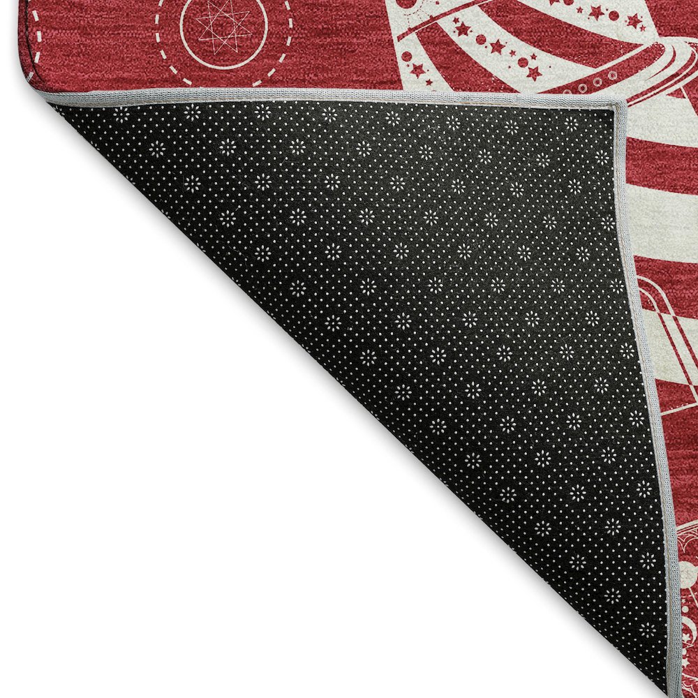 Premium Machine Washable Mayfield  Red 10' x 14' Rug. Picture 2