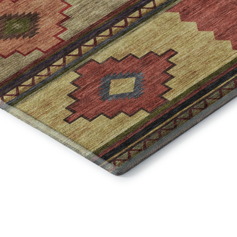 Premium Machine Washable Mayfield  Paprika 10' x 14' Rug. Picture 3