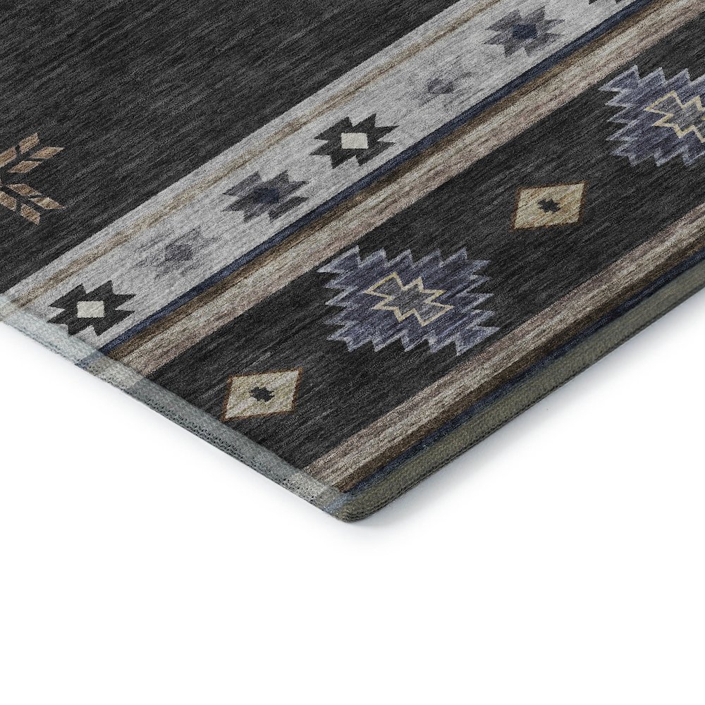 Premium Machine Washable Mayfield  Midnight 10' x 14' Rug. Picture 3