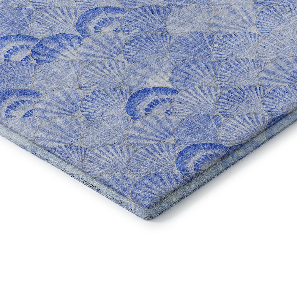 Premium Machine Washable Mayfield  Blue 10' x 14' Rug. Picture 3
