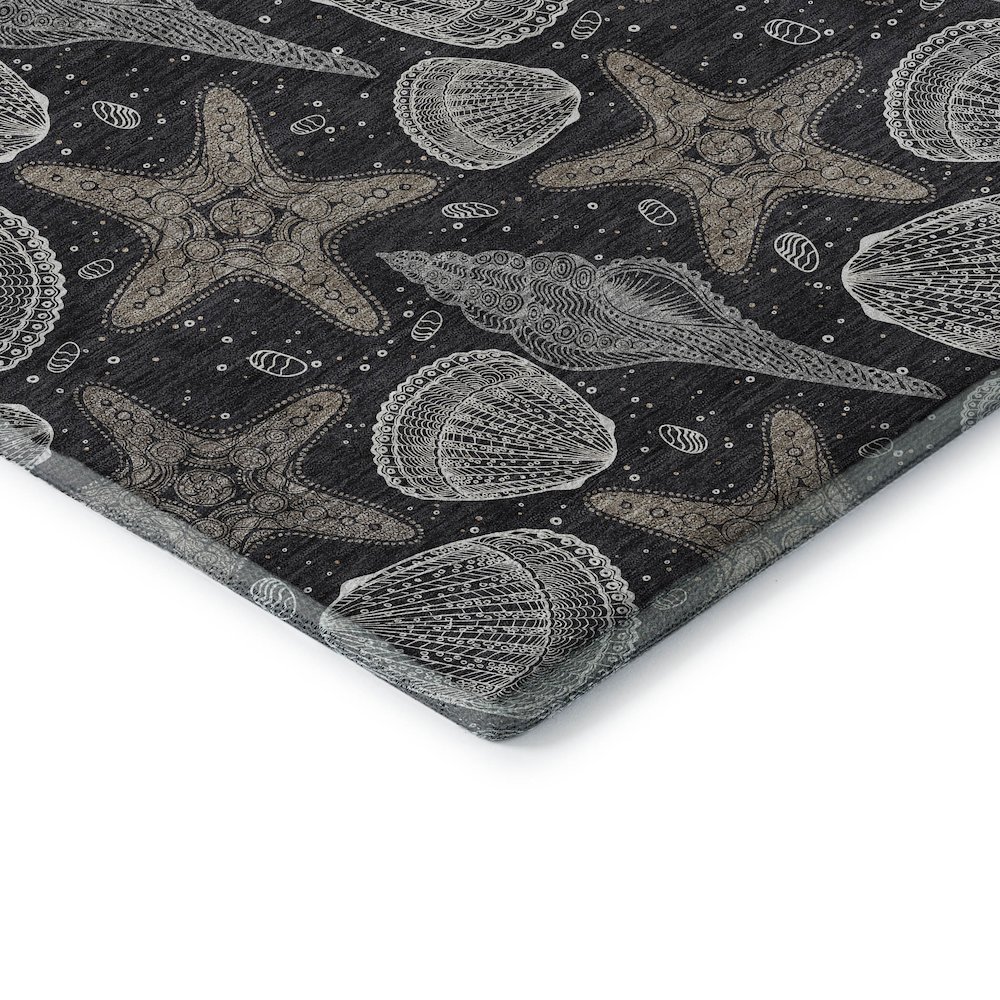 Premium Machine Washable Mayfield  Midnight 10' x 14' Rug. Picture 3
