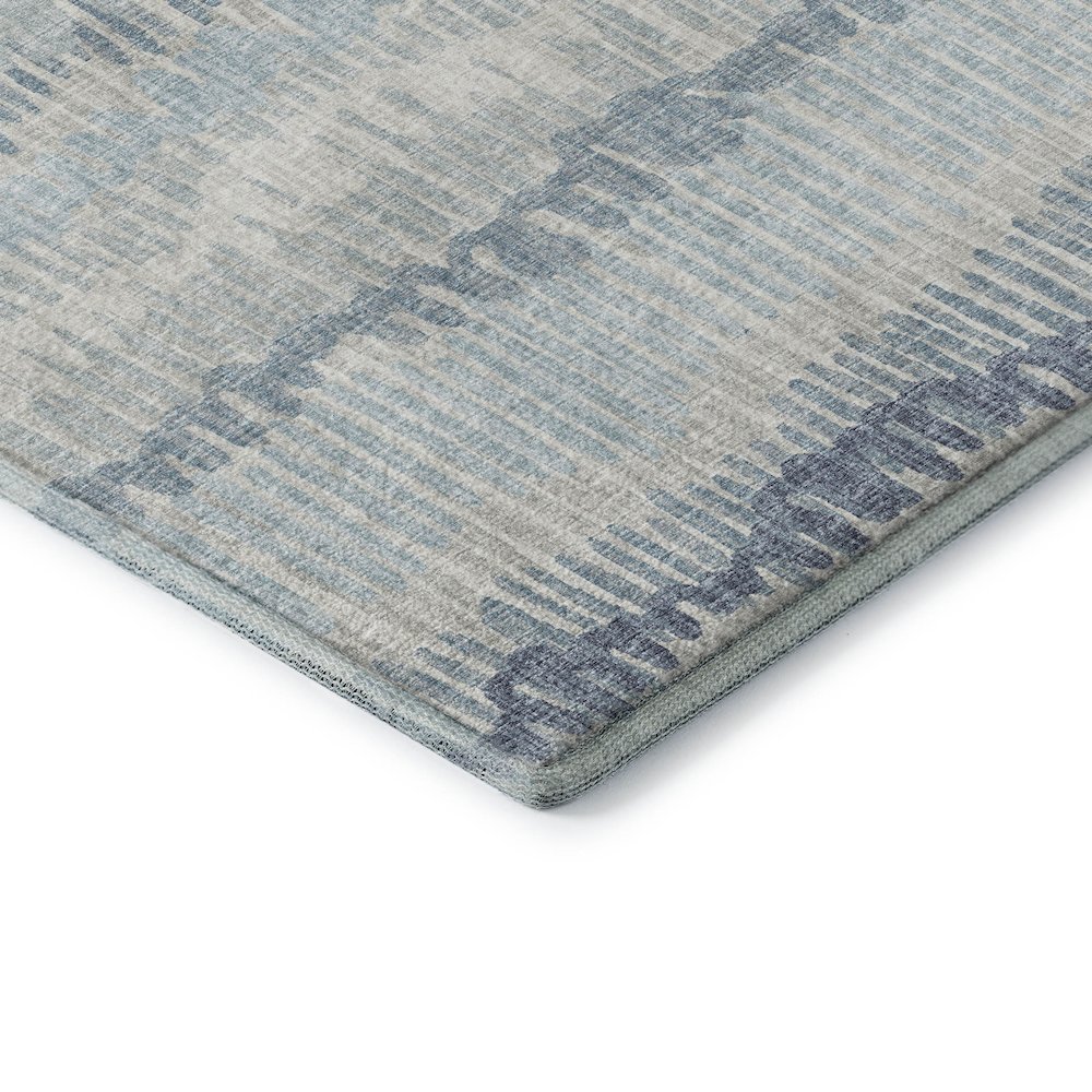 Premium Machine Washable Mayfield  Blue 10' x 14' Rug. Picture 3