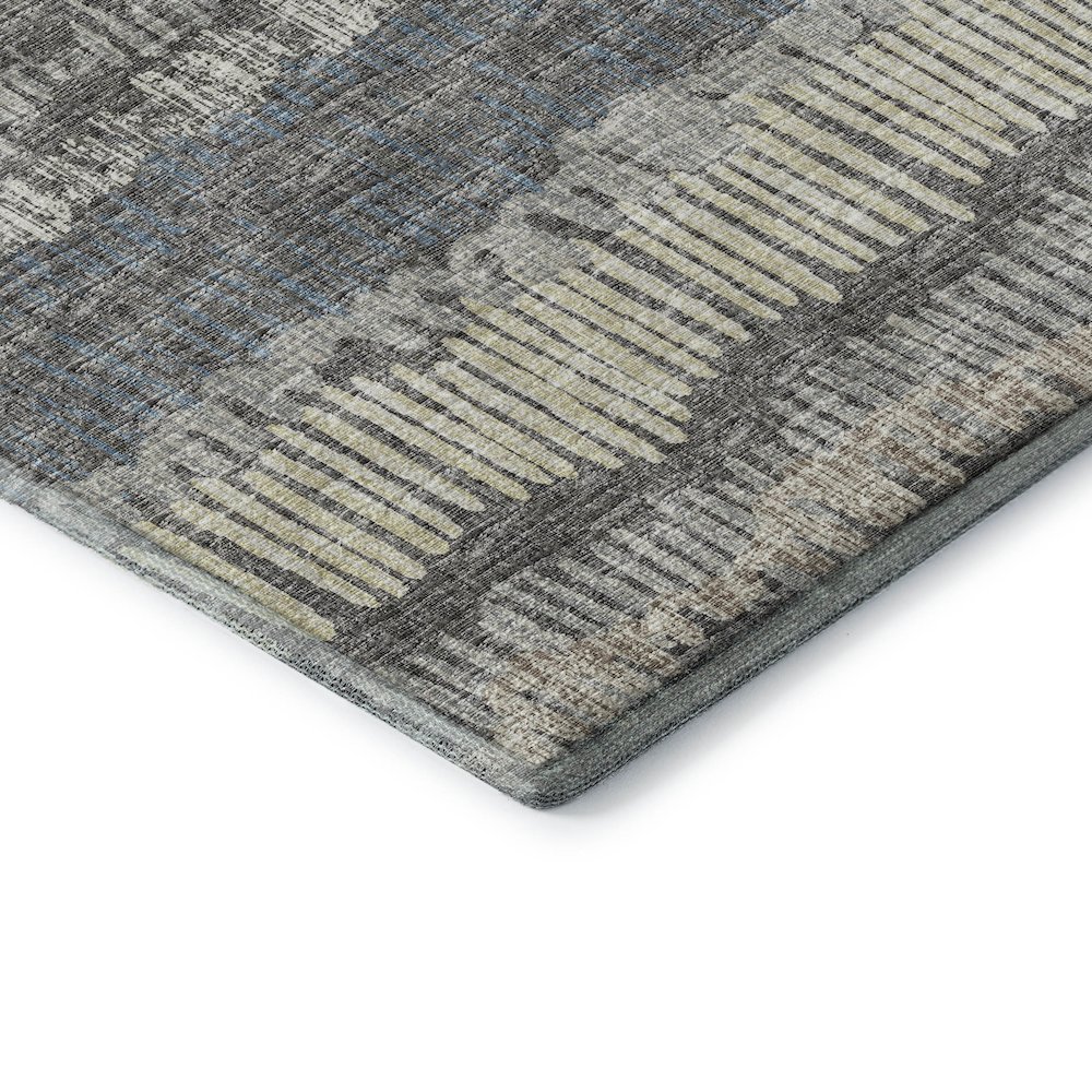 Premium Machine Washable Mayfield  Gray 10' x 14' Rug. Picture 3