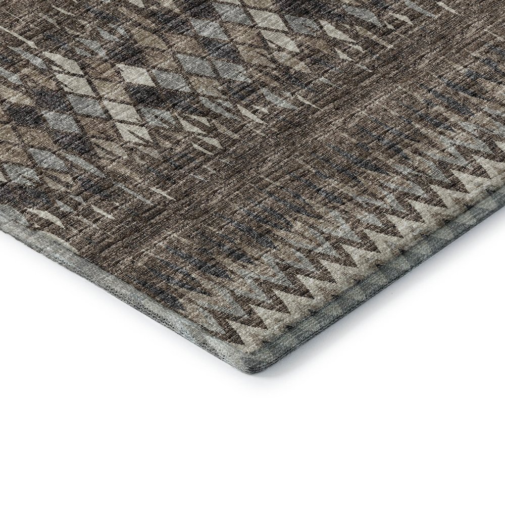 Premium Machine Washable Mayfield  Brown 10' x 14' Rug. Picture 3