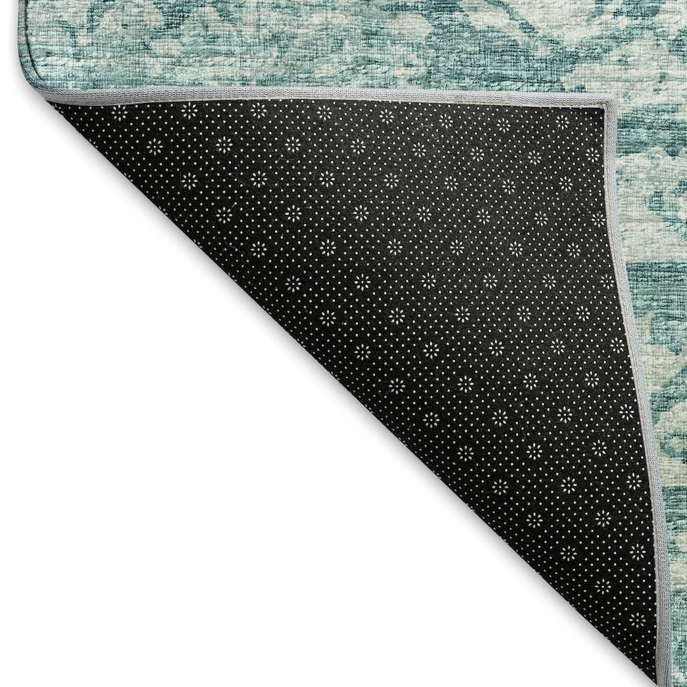 Premium Machine Washable Mayfield  Blue 10' x 14' Rug. Picture 2