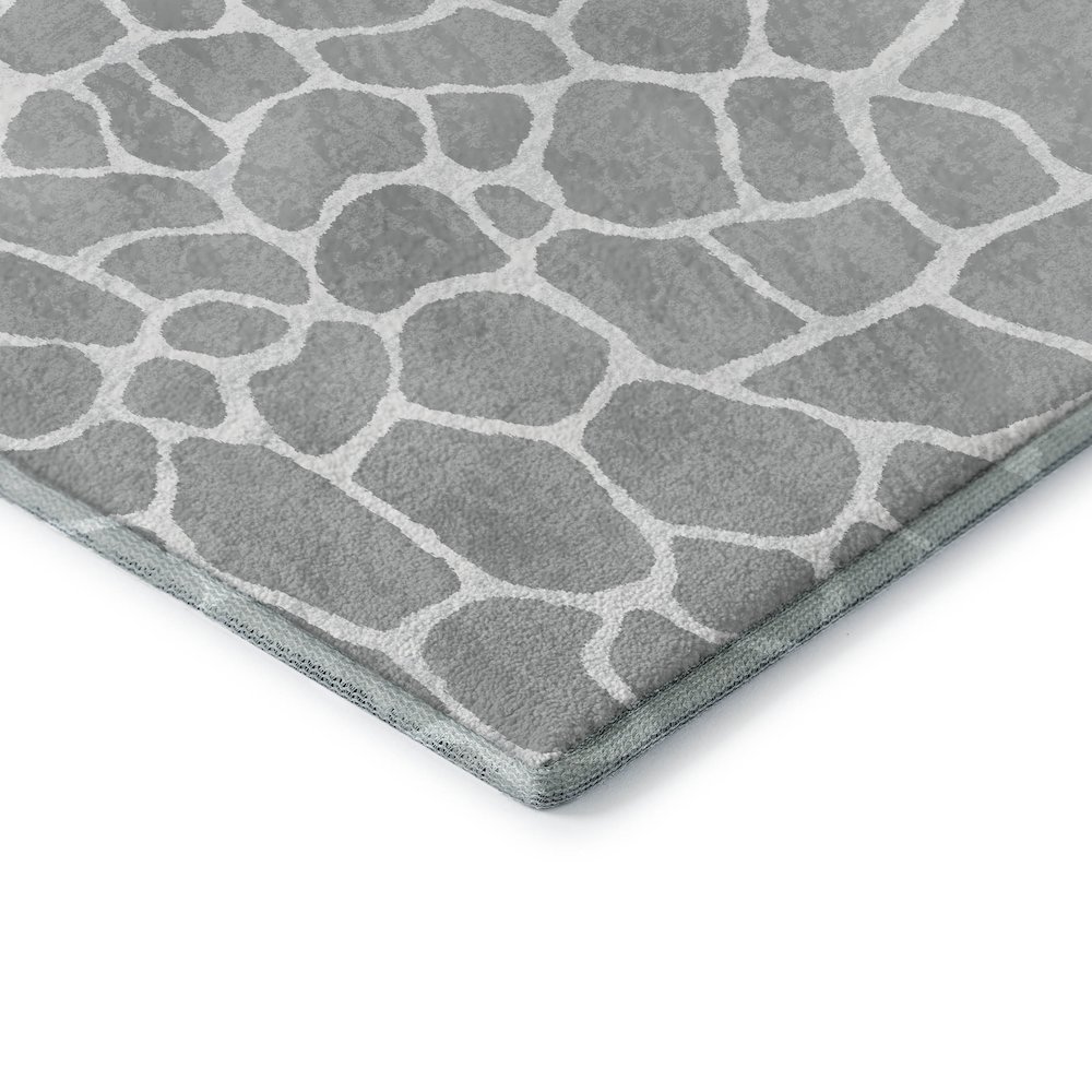 Premium Machine Washable Mayfield  Gray 10' x 14' Rug. Picture 3